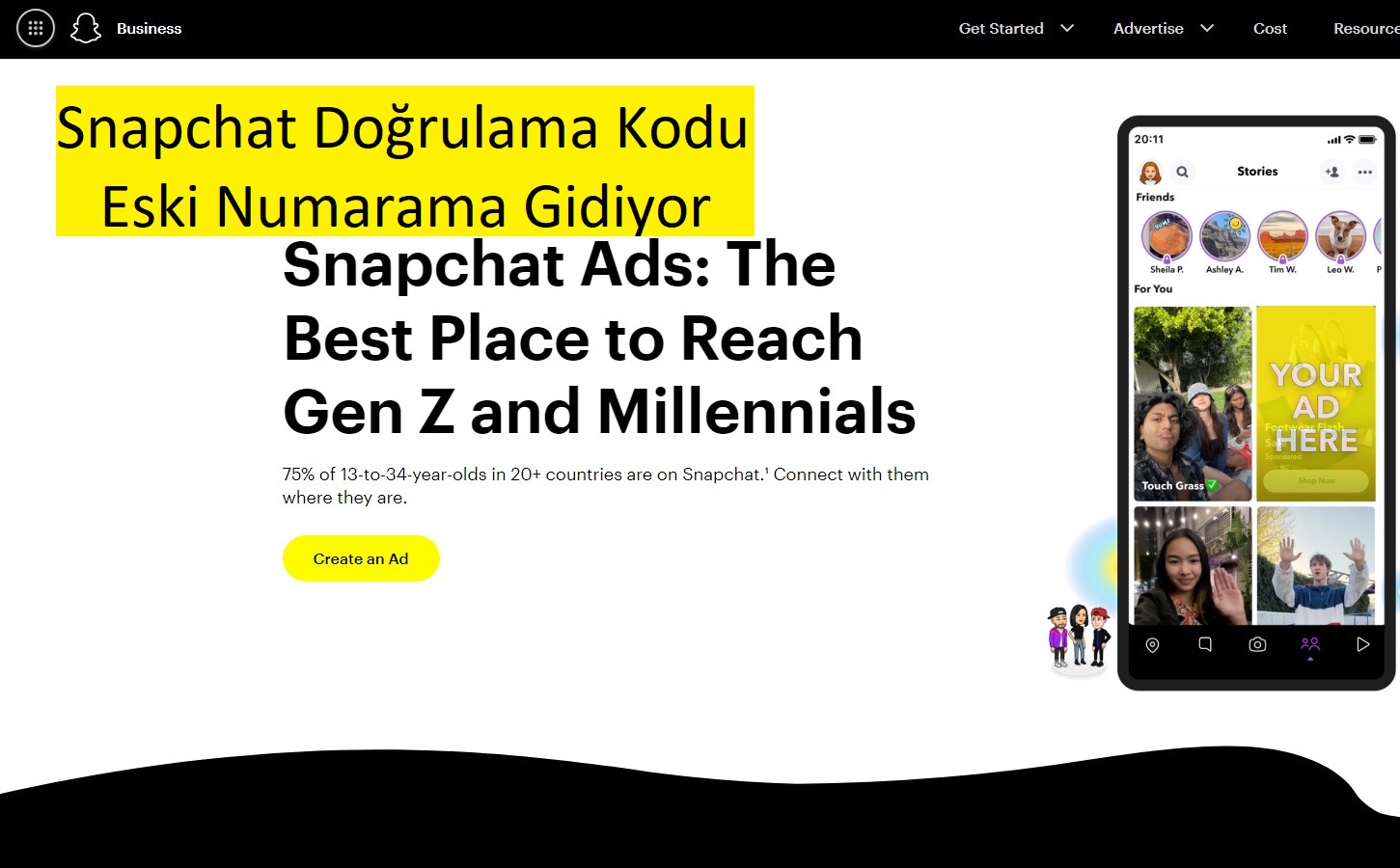 Snapchat Doğrulama Kodu Eski Numarama Gidiyor